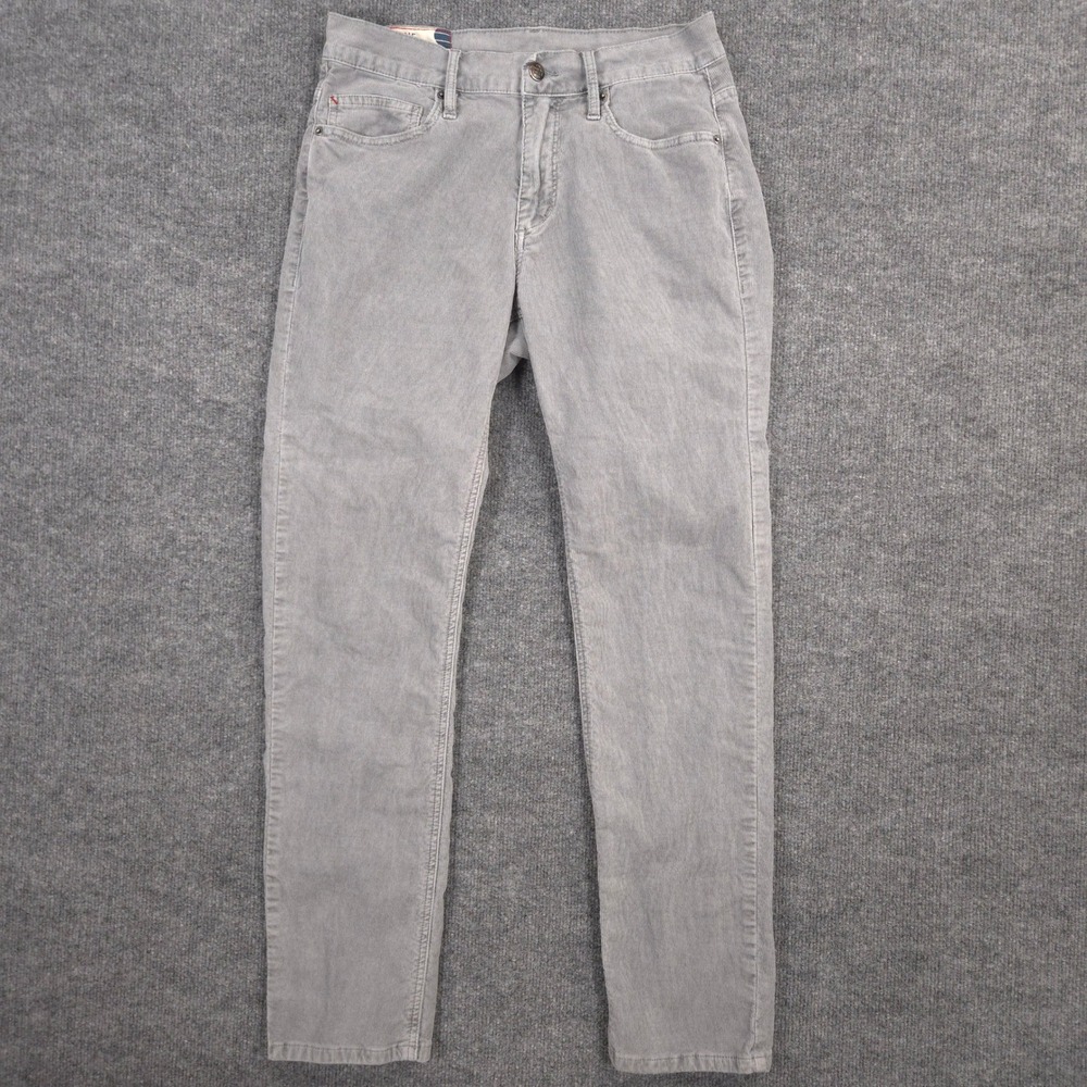 Marine Layer Cambridge Corduroy Pants Mens 32X30 Gray 5 Pocket Stretch Preppy